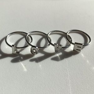 “LOVE” Stackable Rings